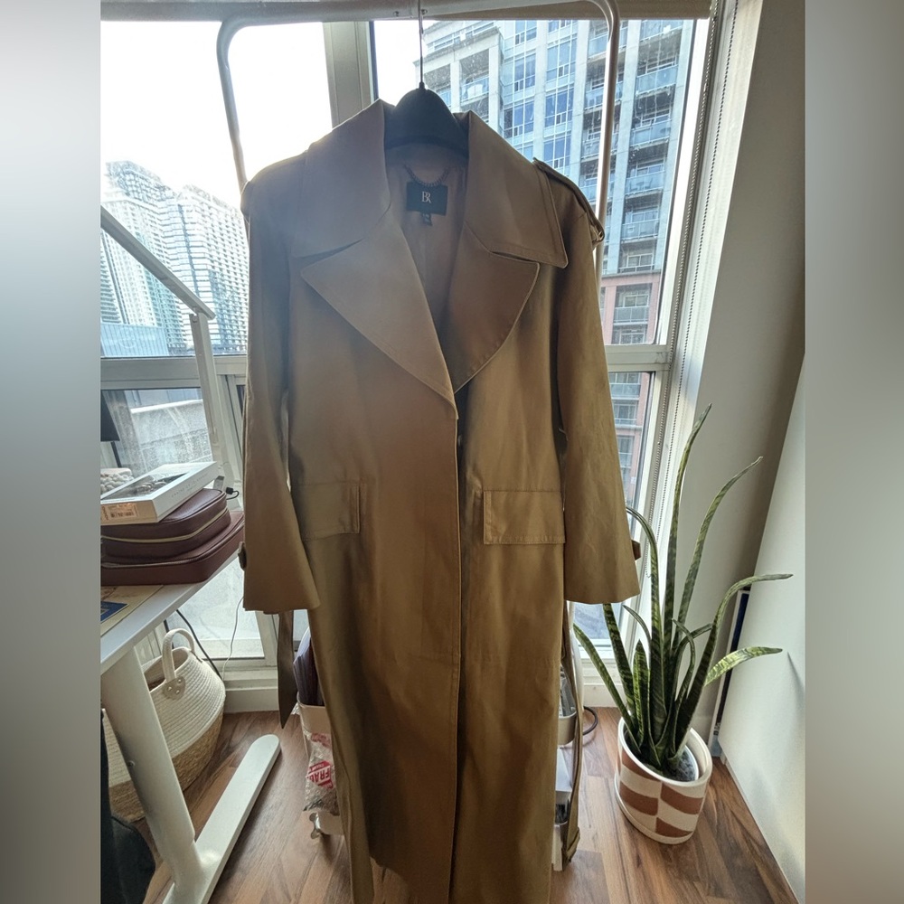 Banana Republic Olive/Tan Trench Coat